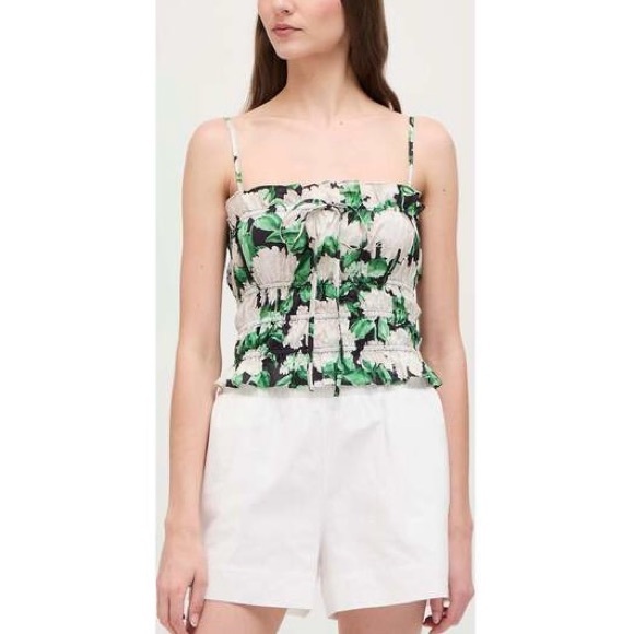 NWT Hill House Home the Scarlett Top in night bloom - Picture 3 of 9